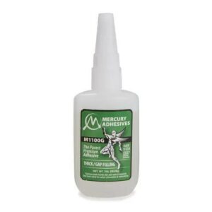 Mercury Adhesives M1100G Thick / Gap Filling" (1oz bottle).