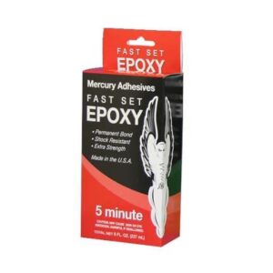 Mercury Adhesives Fast Set Epoxy - 5 Minute (8 fl. oz. box).